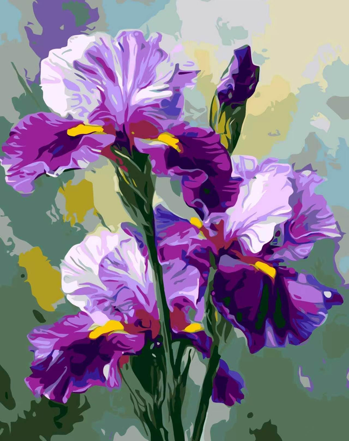Paint by Numbers Kit for Adults,Rose Vase ainting by Numbers for Beginners
