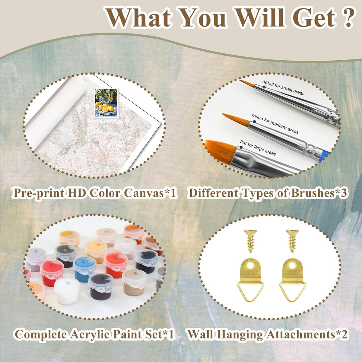 Paint by Numbers Kit for Adults Lemons, Adult Paint by Number Kits 16x20 in