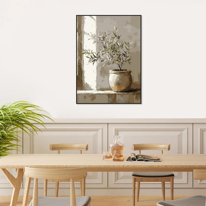 YOLENIX Olive Tree Paint by Numbers Kit for Adults Beginner (Without Frame)