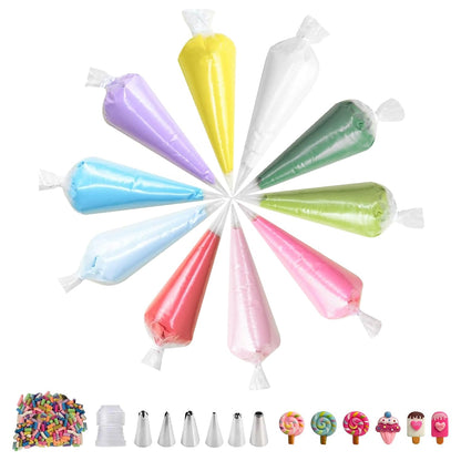 10Pcs Decoden Cream Kit, Whipped Cream Glue,Deco Cream-3.5oz