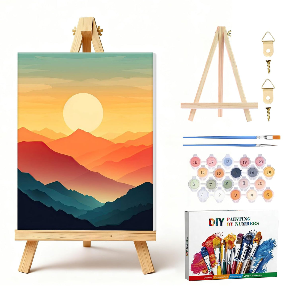 Amaieuin Chicken Paint by Numbers Kit for Adults 16x20in