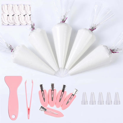 5Pcs Decoden Cream Glue Kit, 100g Fake Whipped Cream for DIY Phone Case, with 5 Hair Clips & Decorating Tools, Craft Kit for Mirror & Resin, Gift for Birthday & Christmas (Lemon Yellow)
