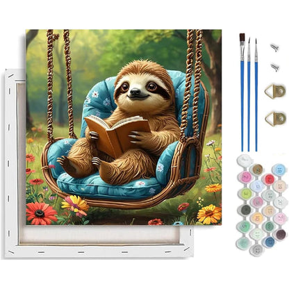 TCDZMYGS Pond Cat Paint by Numbers Kit for Adults Beginner,10x12 in