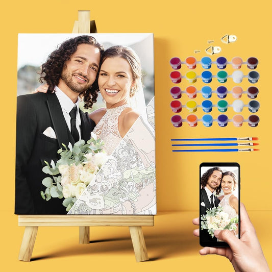 Mougins Custom Paint by Number for Beginner, Make Your Photo for Family