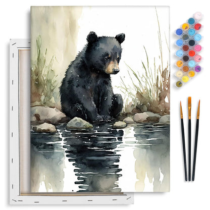 Yezavesu Book Framed Paint by Numbers Kit for Adults 10x 10 inch, Flowers