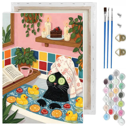 Halloween Paint by Numbers Kit for Adults,Ghost Paint by Number With Frame