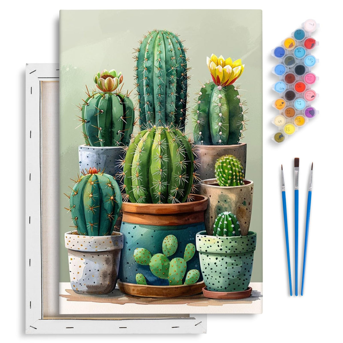 Yezavesu Book Framed Paint by Numbers Kit for Adults 10x 10 inch, Flowers