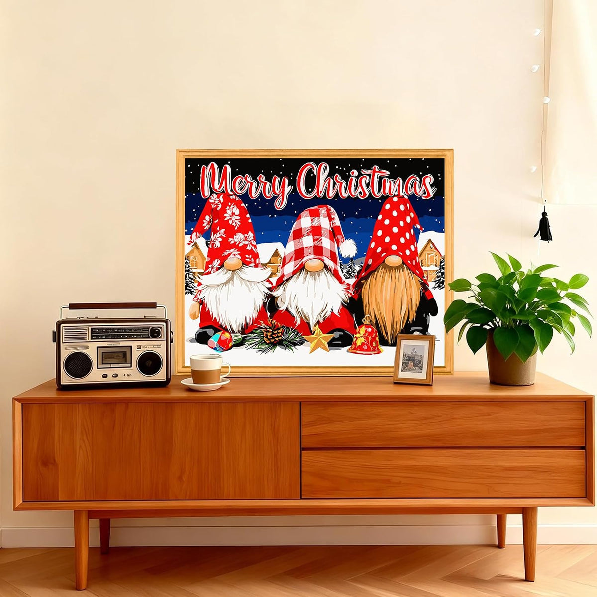 AIRDEA Christmas Paint by Numbers Kits for Adults 16x20in, Frameless