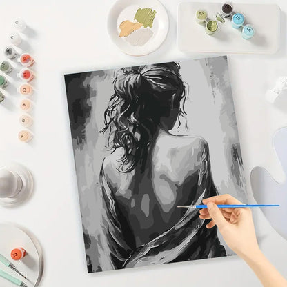 BYGFHLYW Easy People Paint by Numbers Kit for Adults Beginner