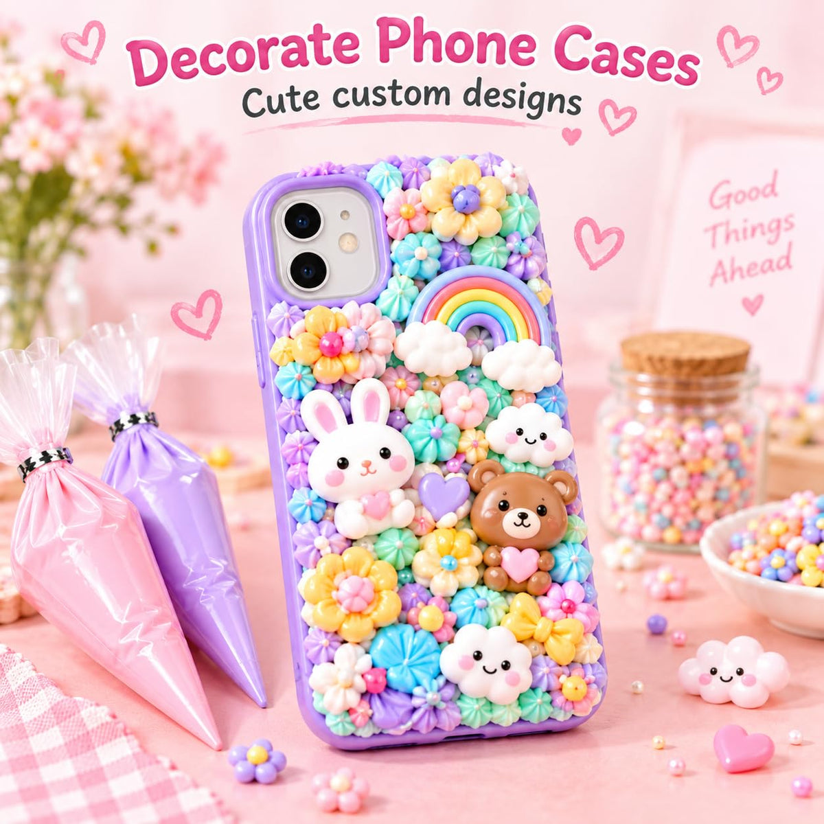 Cabilock 9-Color Whipped Cream Glue for Decoden Phone Cases
