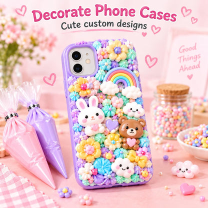 Cabilock 9-Color Whipped Cream Glue for Decoden Phone Cases