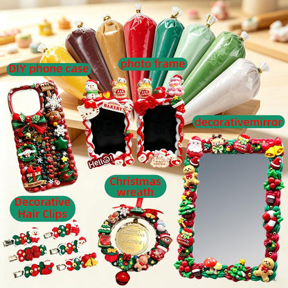Decoden Cream Glue Kit, Whipped Cream Glue for Crafts DIY