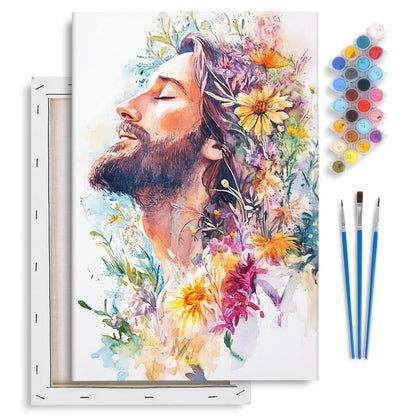 Yezavesu Book Framed Paint by Numbers Kit for Adults 10x 10 inch, Flowers