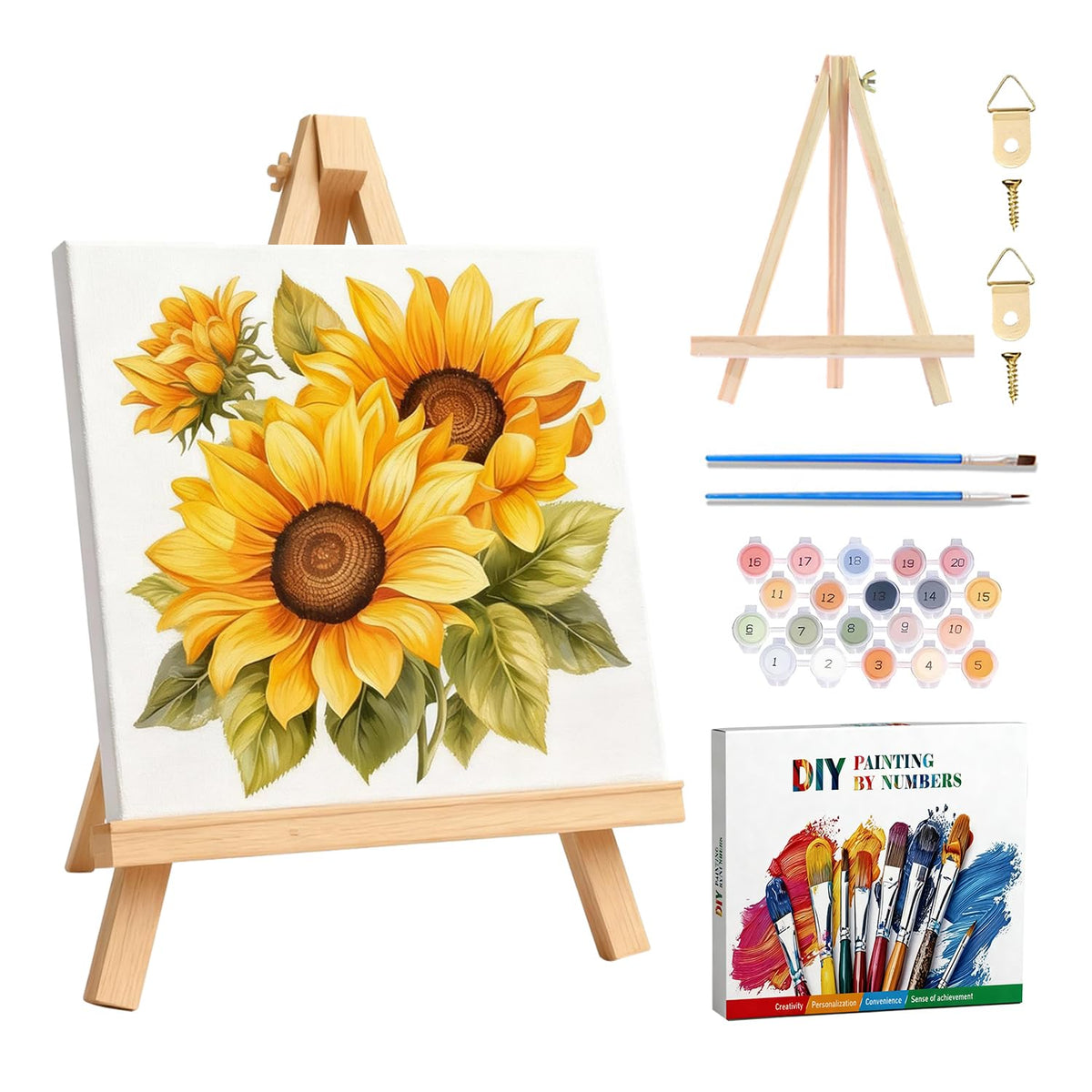 Amaieuin Chicken Paint by Numbers Kit for Adults 16x20in