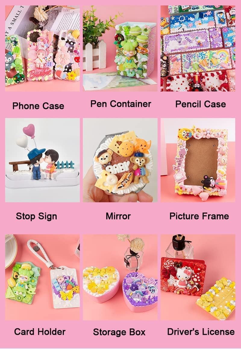 BoFUN Whipped Cream Glue Decoden Cream for DIY Crafts, Phone Case, Jewelry