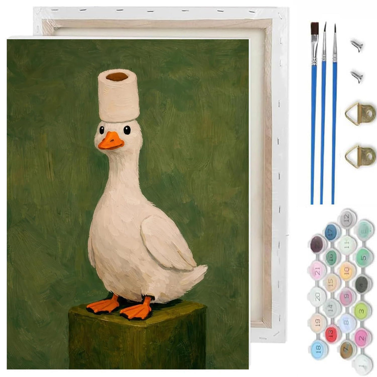 TCDZMYGS Pond Cat Paint by Numbers Kit for Adults Beginner,10x12 in