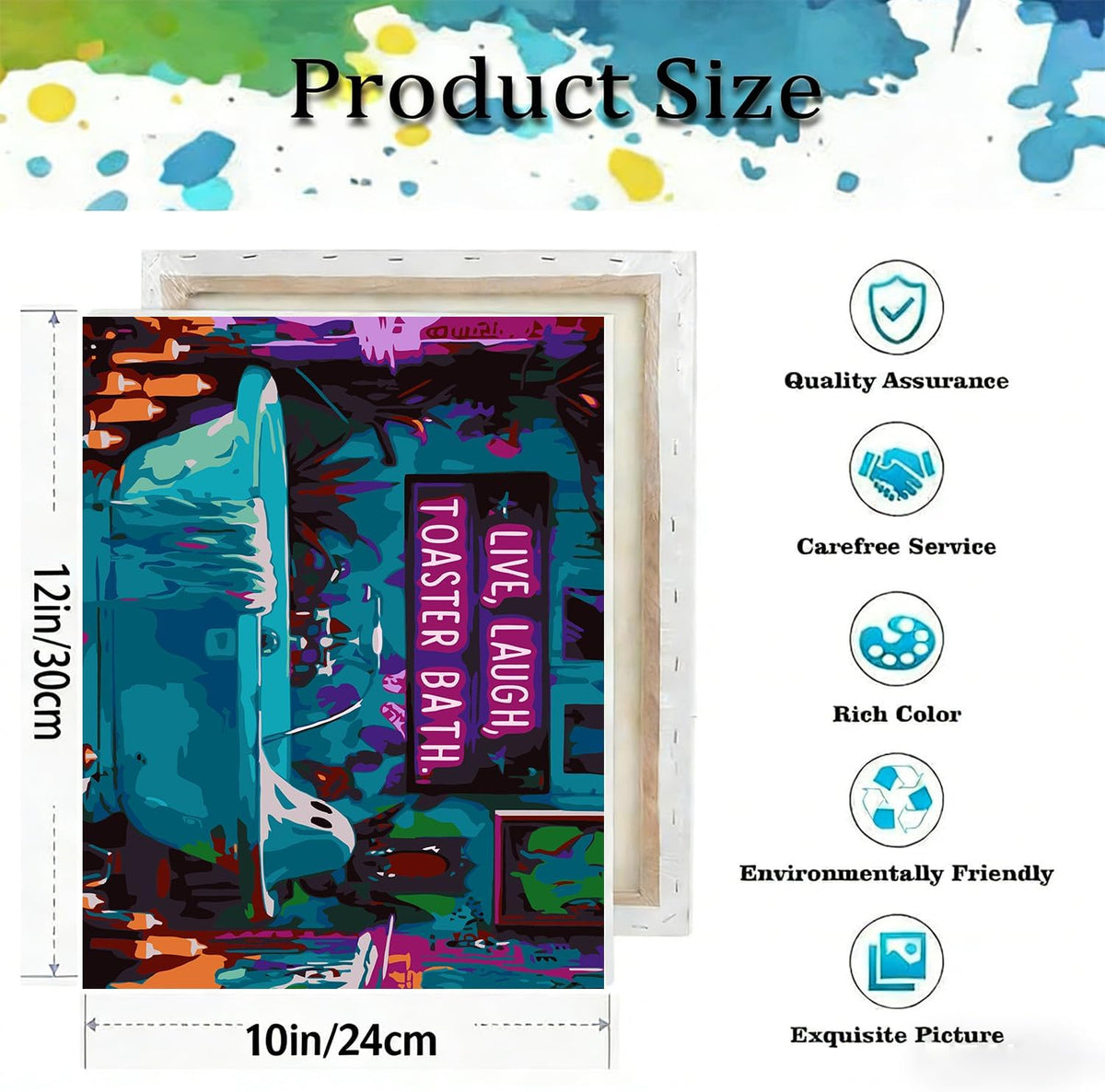 Halloween Paint by Numbers Kit for Adults,Ghost Paint by Number With Frame