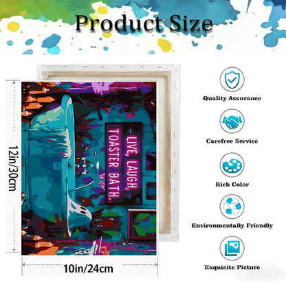 Halloween Paint by Numbers Kit for Adults,Ghost Paint by Number With Frame