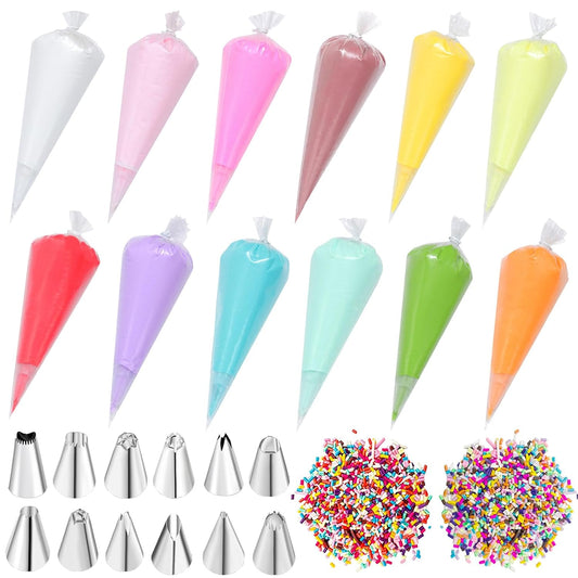 12PCS 100g Cream Kit Fake Whipped Cream Glue Clay Summer Craft DIY Decorations Rainbow Themed Cream DIY Making Art Craft Kit for Handmade Phone Case Mirror Jewelry Accessories