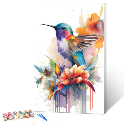 Ginkko Framed Paint by Numbers Kit for Adults 8X 12 inch, Vase Flowers