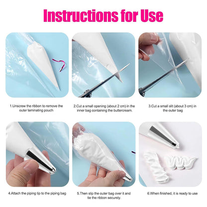 3 Pack Whipped Cream Glue for DIY Crafts, 100g Decoden Cream Glue with 12 Stainless Steel Piping Tips, Whipped Clay DIY Phone Case Kit for Handmade Crafts Decorating & Jewelry Making (White)