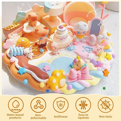TBTFW 7Colors Decoden Deco Cream Kit, Simulation Fake Whipped Cream Glue