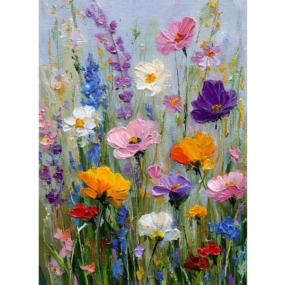 Paint by Numbers Kit for Adults,Rose Vase ainting by Numbers for Beginners