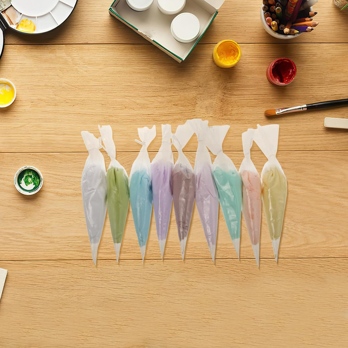 9 Piece Colored Cream Glue Craft Kit for DIY Projects