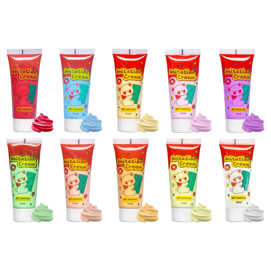 TBTFW Whipped Clay Decoden Cream Kit, Fake Whipped Cream Glue-1.7oz