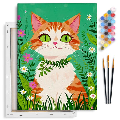 Yezavesu Book Framed Paint by Numbers Kit for Adults 10x 10 inch, Flowers