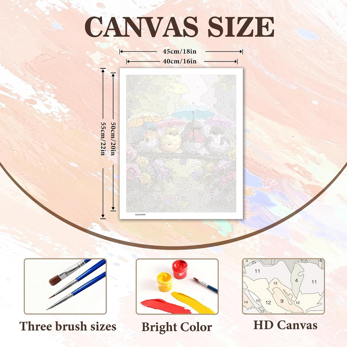 PHANTASYART Cute Birds Paint by Numbers Kit for Adults 16x20inch