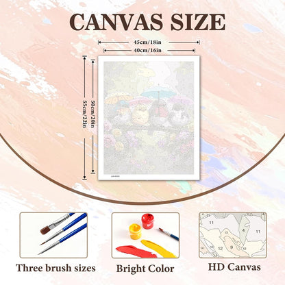 PHANTASYART Cute Birds Paint by Numbers Kit for Adults 16x20inch