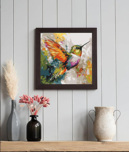 BYGFHLYW Animal Hummingbird Paint by Numbers Kit for Adults Beginners