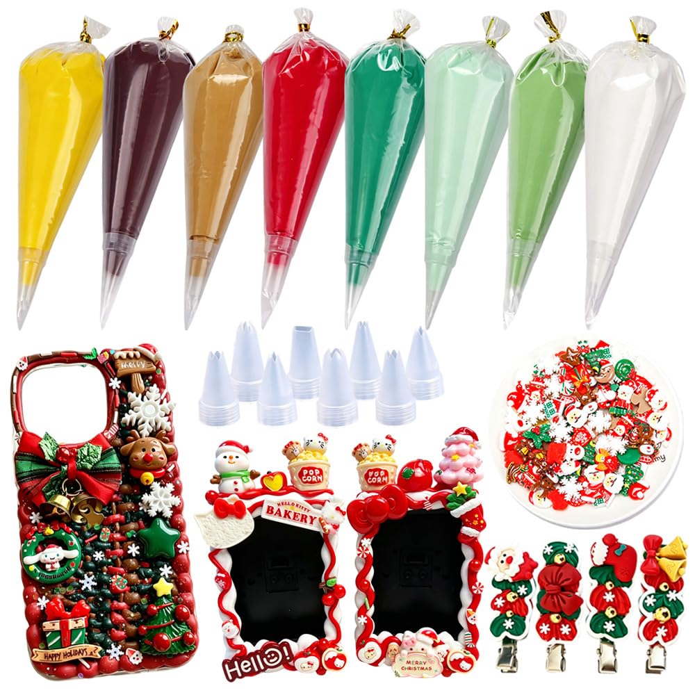 Decoden Cream Glue Kit, Whipped Cream Glue for Crafts DIY