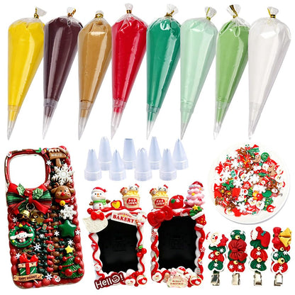 Decoden Cream Glue Kit, Whipped Cream Glue for Crafts DIY