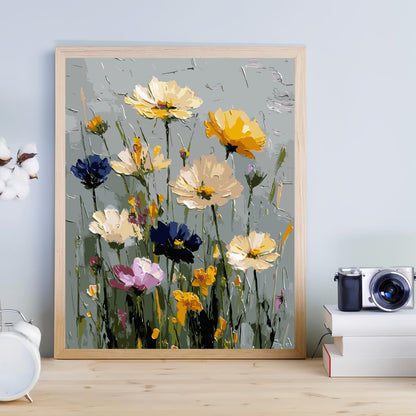 CHWGLFGG Wild Flowers Paint by Numbers Kit for Adults Beginner 16X20 inch