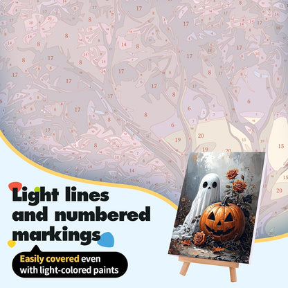 Vintage Halloween Ghost DIY Paint by Numbers Acrylic Painting 40x50cm