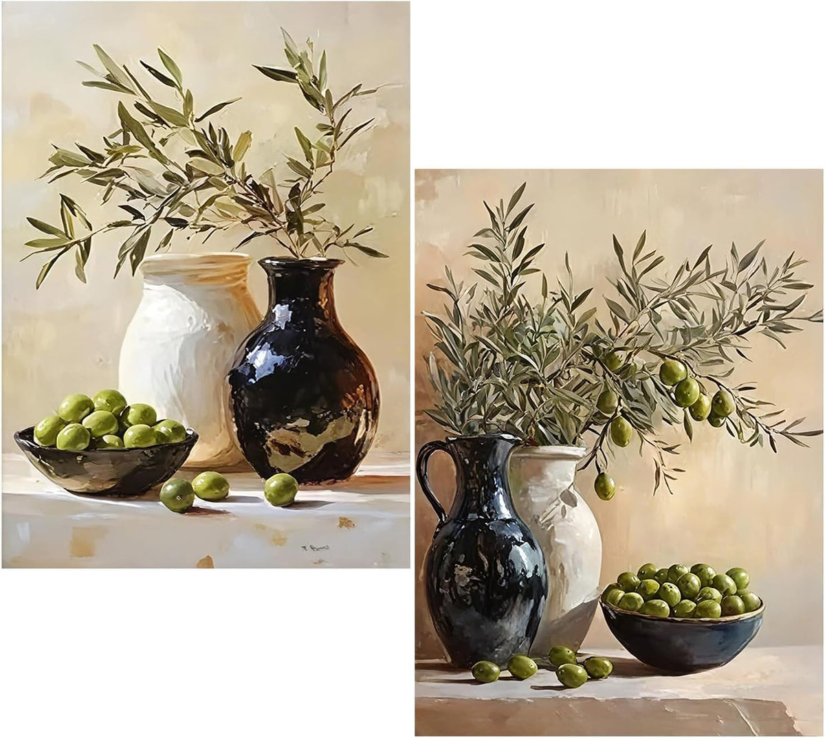 YOLENIX Olive Tree Paint by Numbers Kit for Adults Beginner (Without Frame)