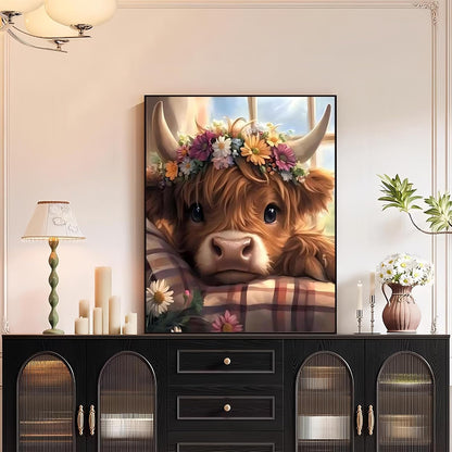 XTCIXAL Paint by Numbers Kit for Adults, Cow, 16X20 Inch