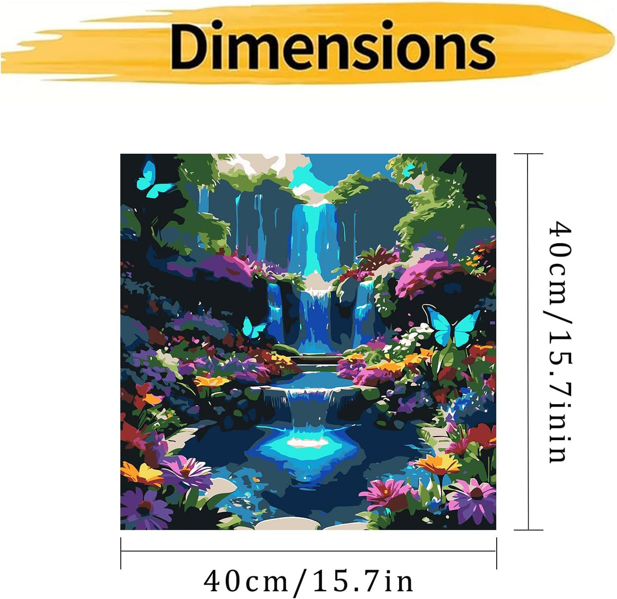 Landscape Scenery Paint by Numbers Kit for Adults Beginner 16X16 inch