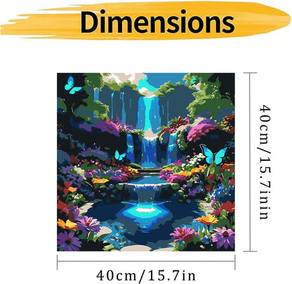 Landscape Scenery Paint by Numbers Kit for Adults Beginner 16X16 inch