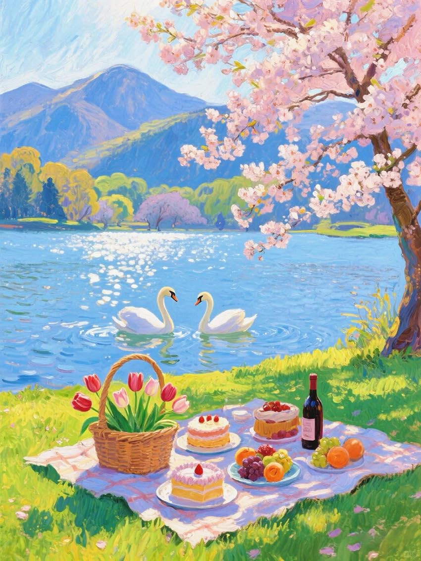 ZRIZQ Paint by Numbers Kit for Adults Beginner Landscape,Lemon Tree,16x20