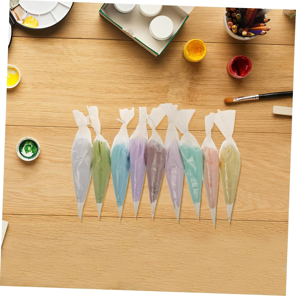 9 Piece Colored Cream Glue Set for DIY Craft Projects