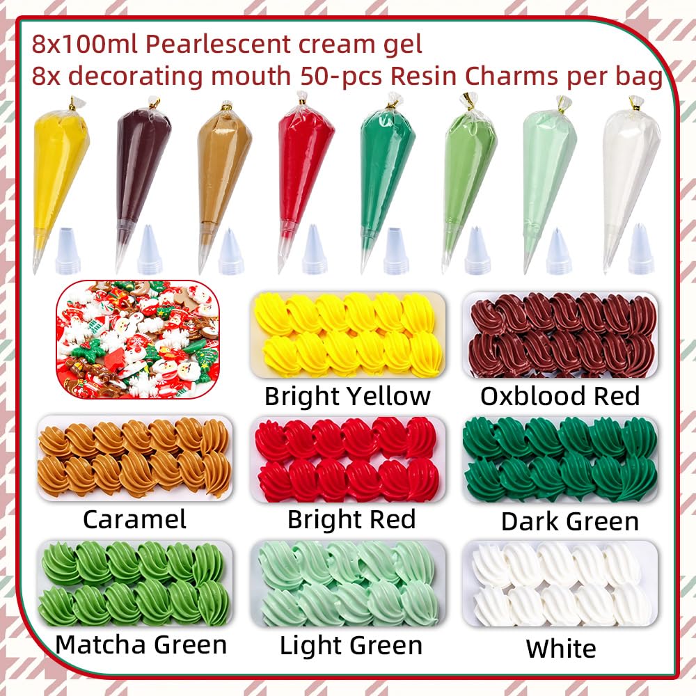 Decoden Cream Glue Kit, Whipped Cream Glue for Crafts DIY