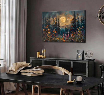 Tree Wildflowers Paint by Numbers Kit for Adults Canvas, Frameworkless
