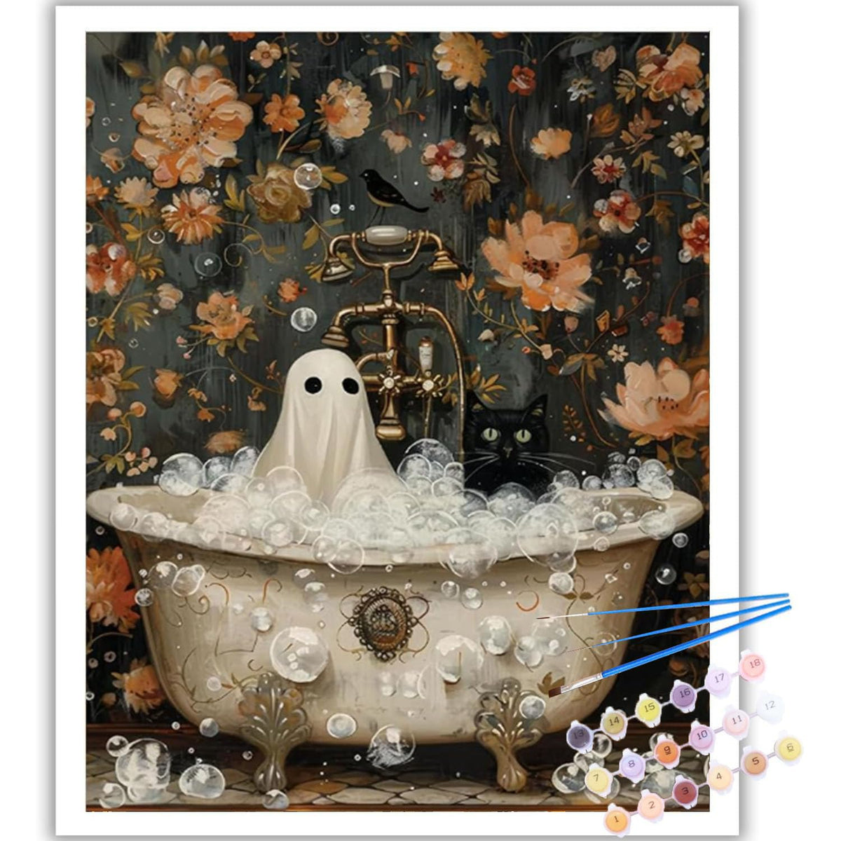 Arttoplus Halloween Paint by Numbers Kit for Adults Beginner 16x20 inch