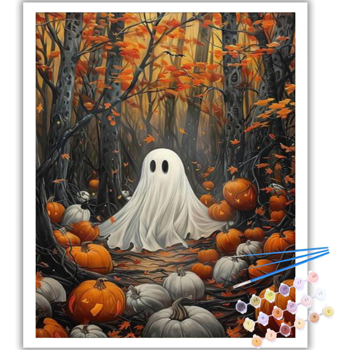 Arttoplus Halloween Paint by Numbers Kit for Adults Beginner 16x20 inch