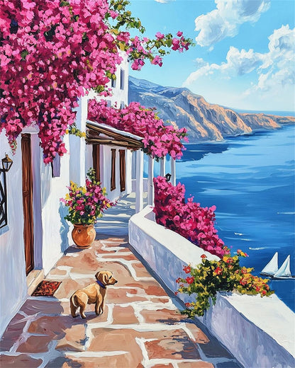 ZRIZQ Paint by Numbers Kit for Adults Beginner Landscape,Lemon Tree,16x20