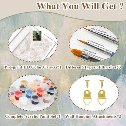 Cat Paint by Numbers Kit for Adults, Paint by Number for Adults 16x20 Inch