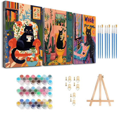 Axquilon 3 Packs Tarot Framed Paint by Numbers Kit for Adults 8x10in